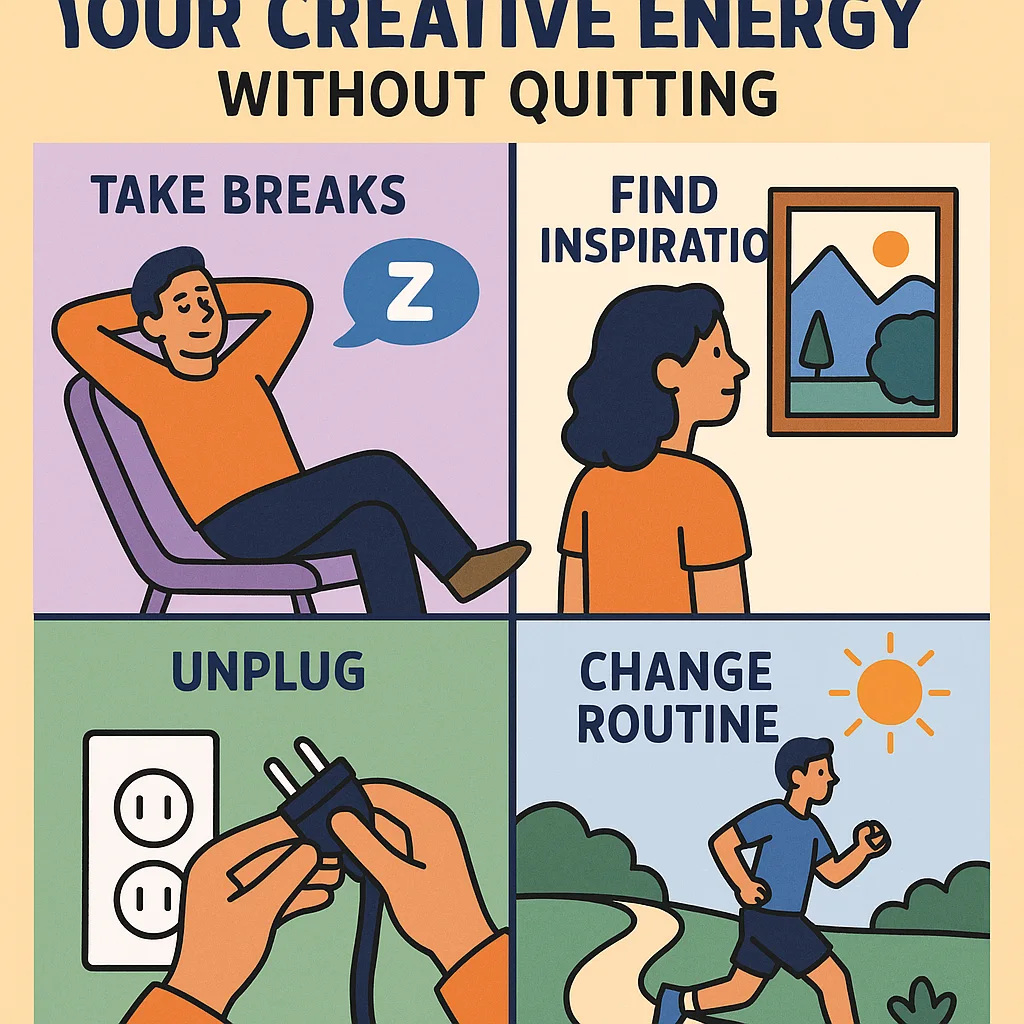 How to Recharge Your Creative Energy Without Quitting