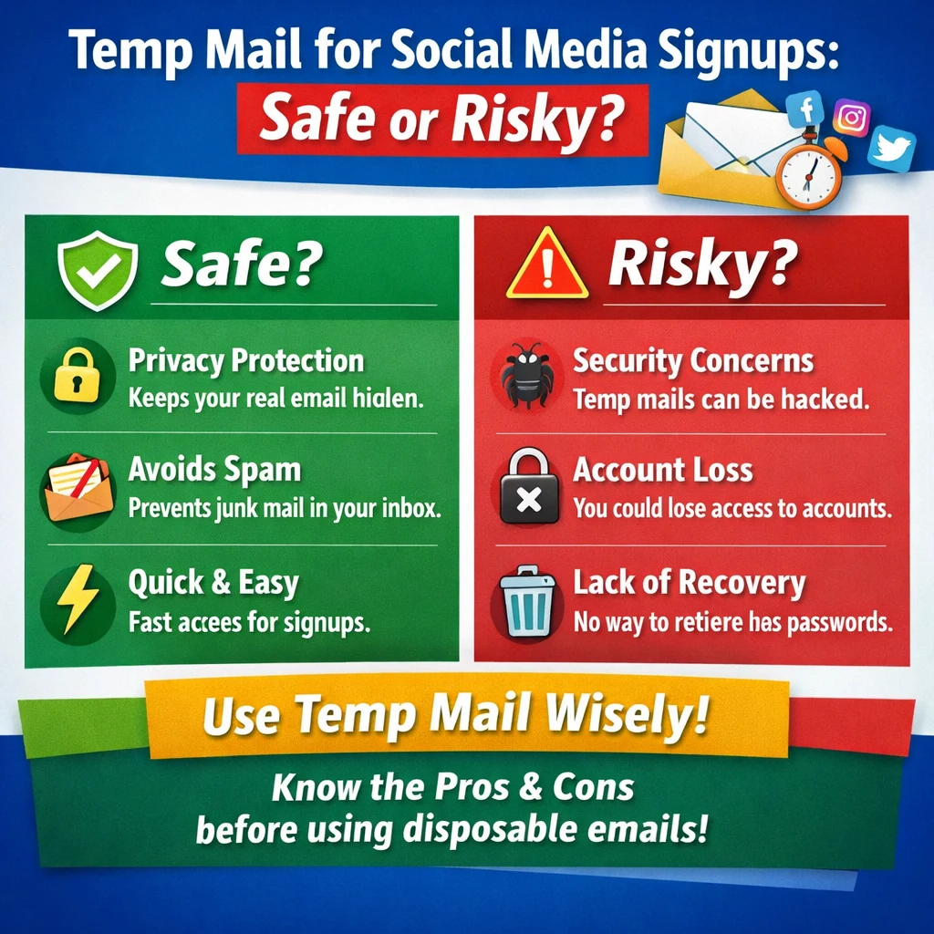 Temp Mail for Social Media Signups: Safe or Risky?