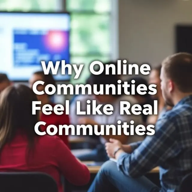 Why Online Communities Feel Like Real Communities