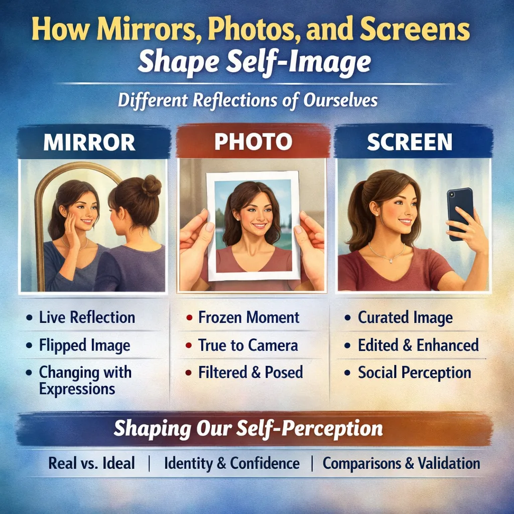 How Mirrors, Photos, and Screens Shape Self-Image