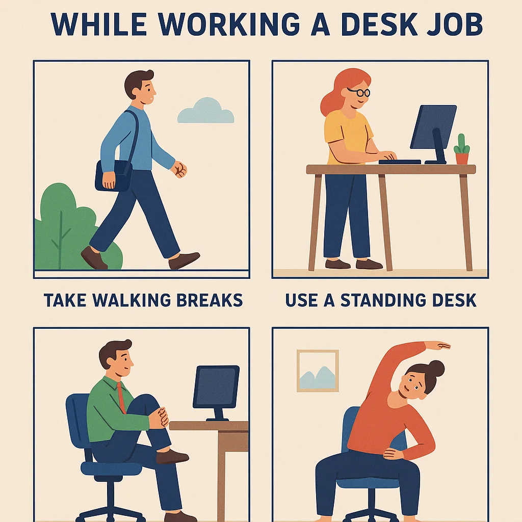 How to Stay Fit While Working a Desk Job